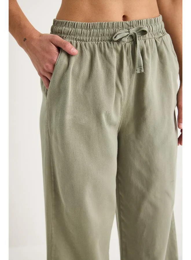 Ginger  Pullon Straight Fit Pants for Women | Best Price UAE