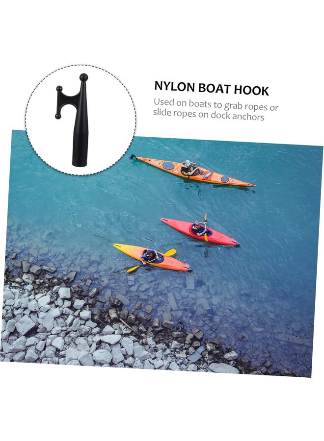 LAMAY Black Nylon Boat Hook Floating,Rust-Resistant Boat Hook Replacement Attachment Replacement Boat Hook End for Mooring Yacht Boat Kayak,Unbreakable,Durable, - Image 2