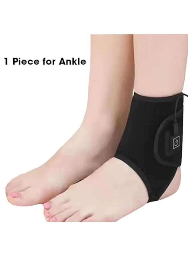 دعامة الكاحل والقدم الكهربائية الذكية – تقنية حرارية متطورة لتخفيف آلام الأوتار والمفاصل – تصميم مريح لدعم الثبات وتحسين الدورة الدموية للاستخدام اليومي. - Image 5