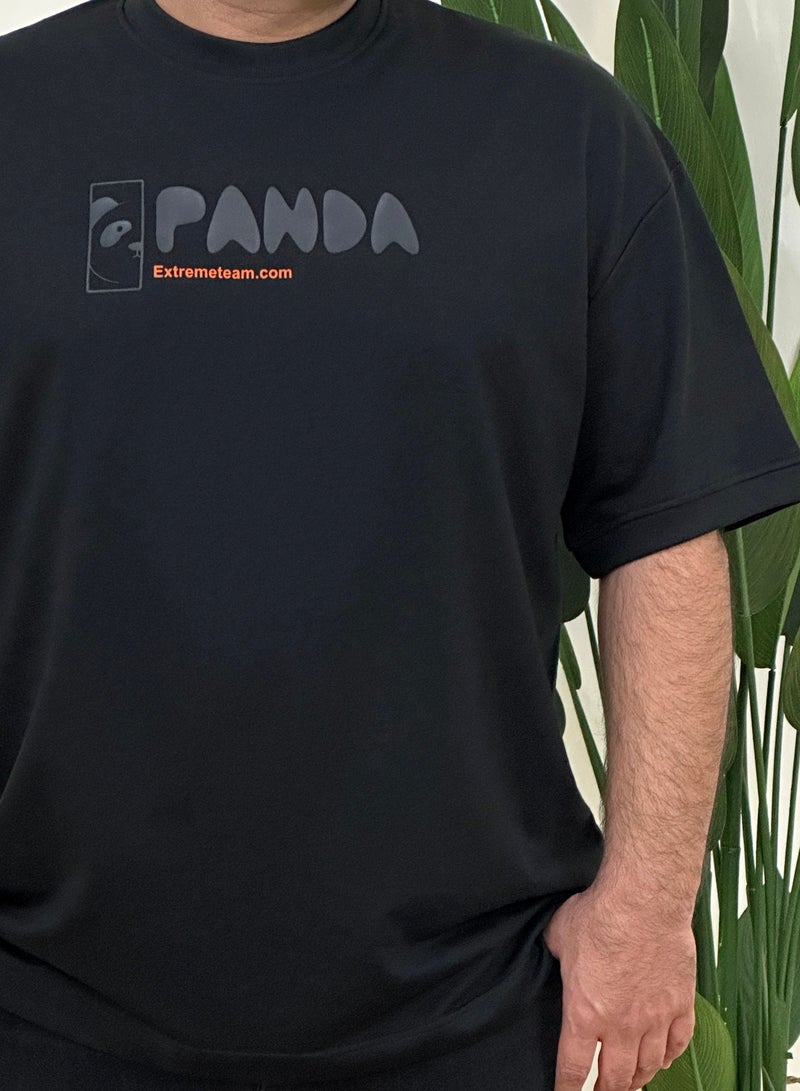 panda extreme team cotton drop shoulder t shirt over size big size  - Image 4
