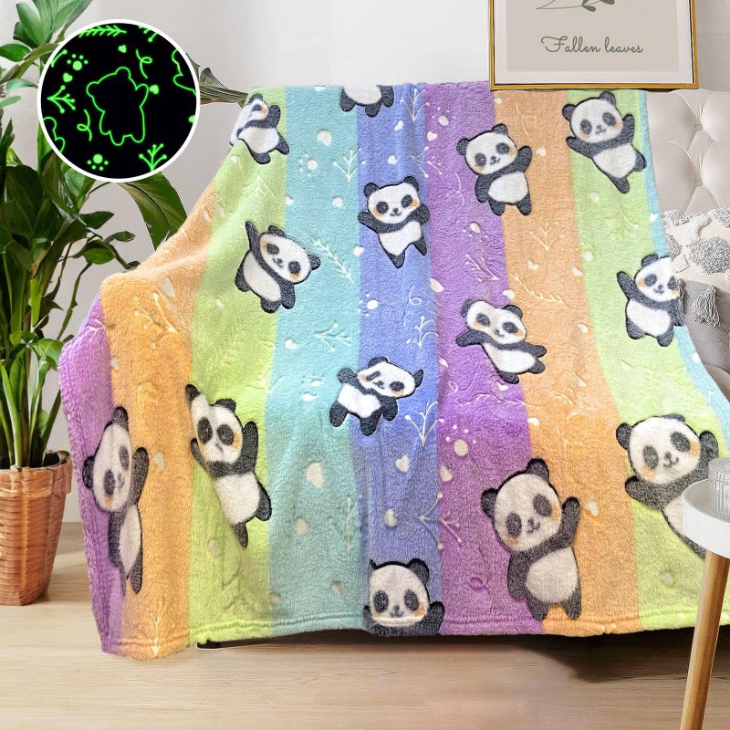 COMFAR Panda Blankets for GirlsBoys Gifts Girls Kids Toddler Blanket Kids Personalized Baby Soft Fleece and Throw Birthday 40inx 50in
