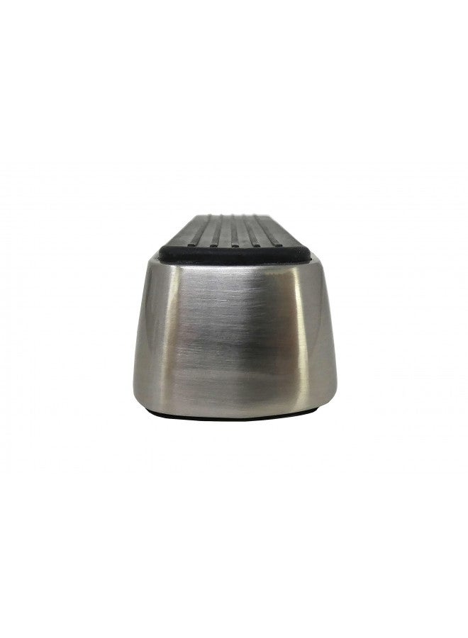 Shepherd Hardware 3314 Designer Satin Nickel Door Wedge with Non-Skid Rubber Base Grip - Image 2