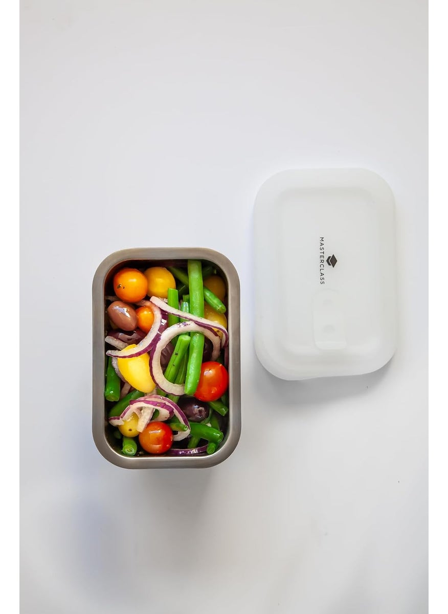 Master Class - MasterClass AllinOne Stainless Steel Container For thinKitchen with Lid Oven Freezer and Microwave Safe 750 ml - Image 1