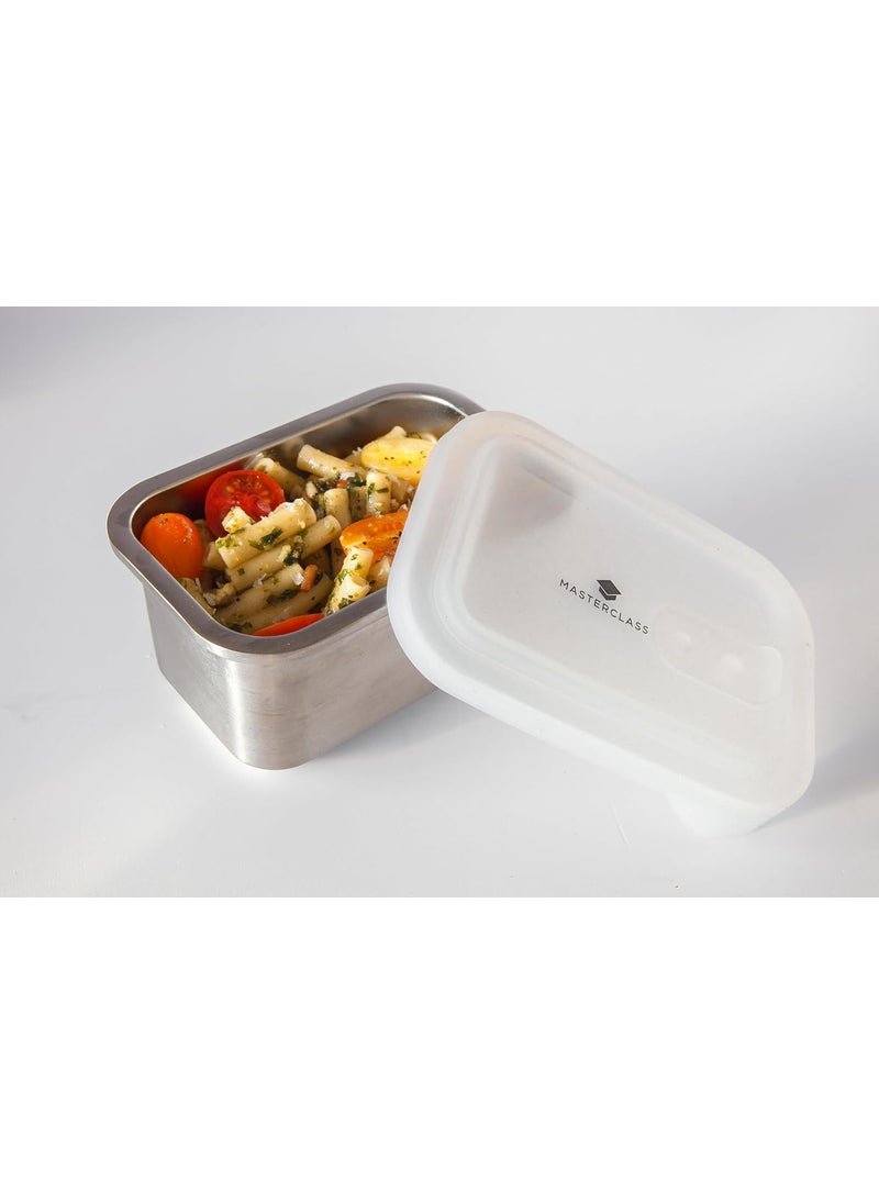 Master Class - MasterClass AllinOne Stainless Steel Container For thinKitchen with Lid Oven Freezer and Microwave Safe 750 ml - Image 1