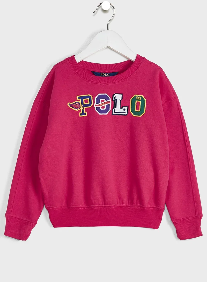 POLO RALPH LAUREN Kids Logo Crew Neck Sweatshirt