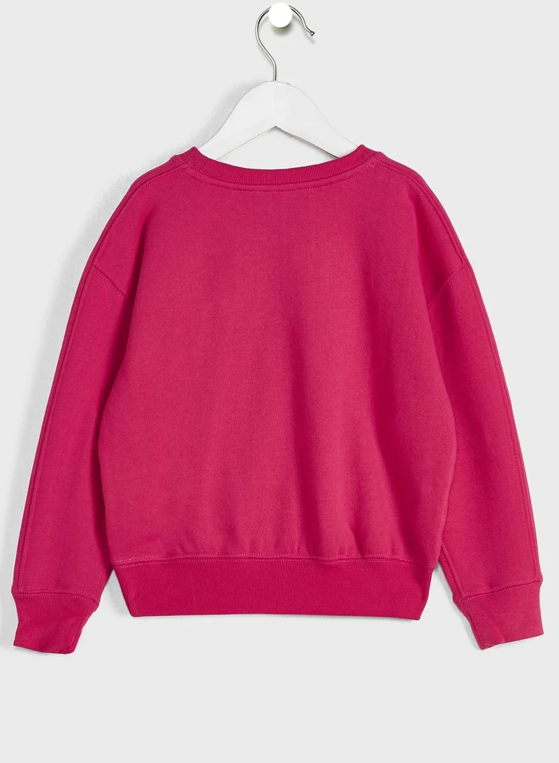 POLO RALPH LAUREN Kids Logo Crew Neck Sweatshirt