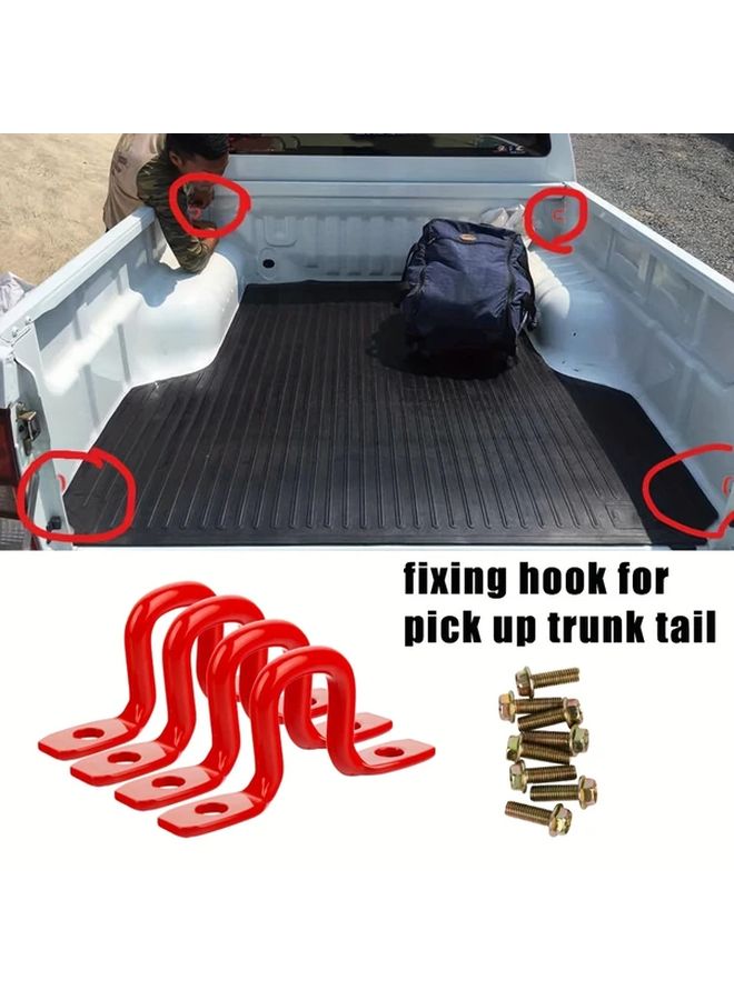 4 Hooks 8 Screws Trunk Rack Universal Waterproof Rustproof Car Rear Storage Organizer - Image 2
