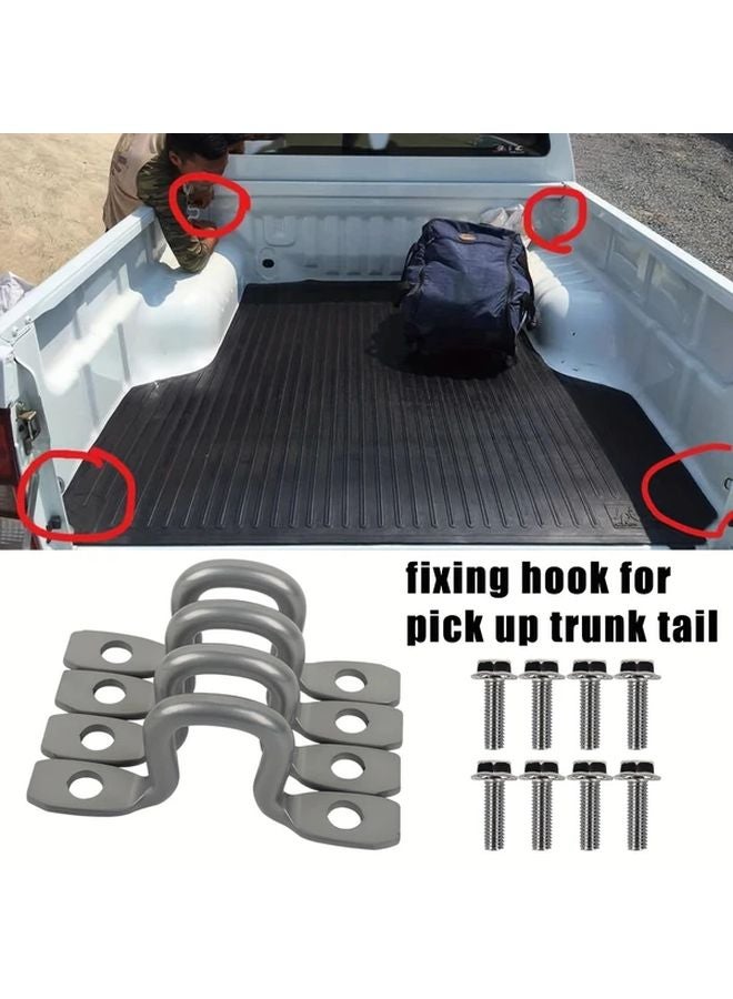 4 Hooks 8 Screws Trunk Rack Universal Waterproof Rustproof Car Rear Storage Organizer - Image 4