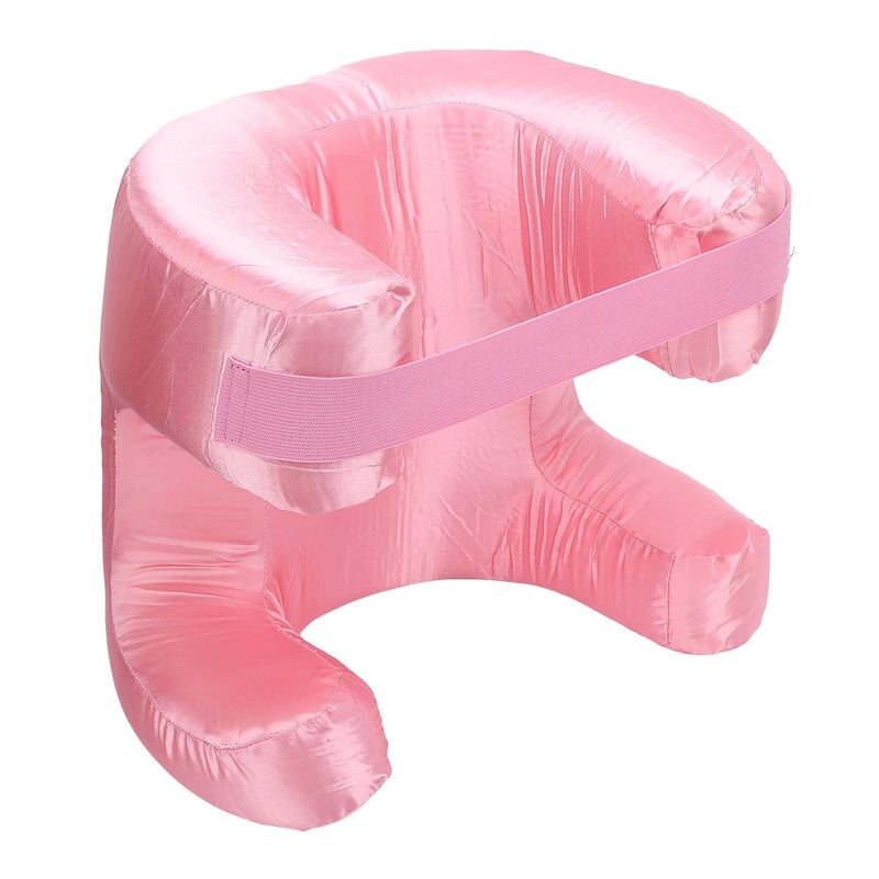 Roseate Ergonomic Face Pillow Soft Memory Foam Padding for Back Sleep and Relaxing Rest - Image 4