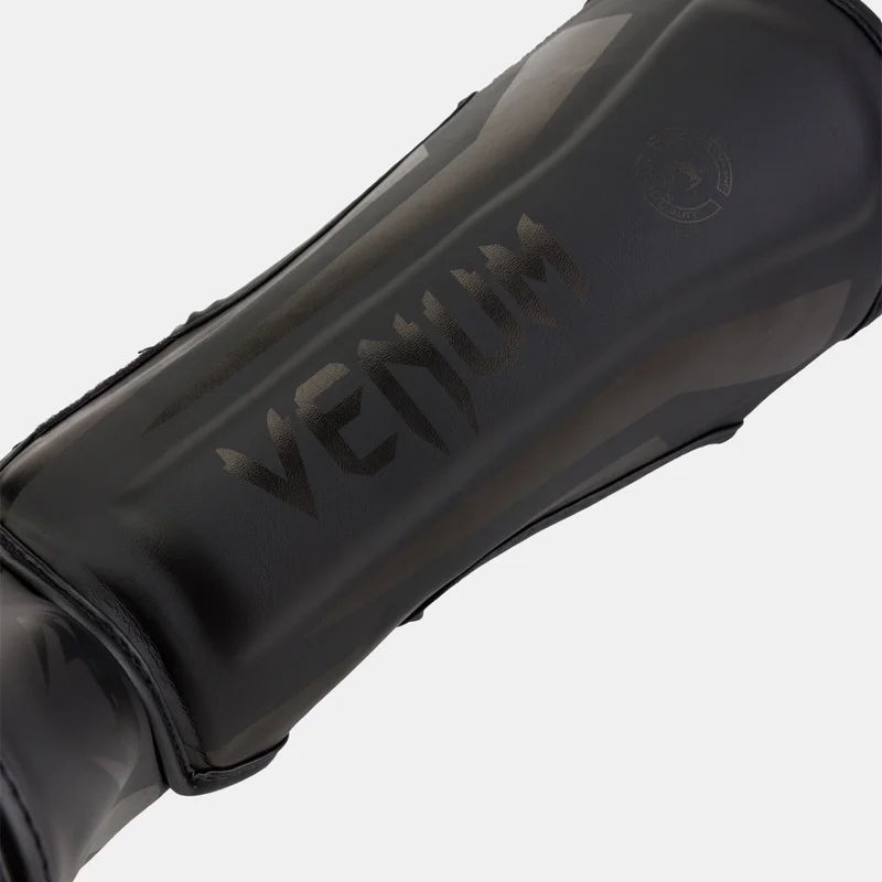 Venum Black Kids' Elite Shin Guards  | Best Price UAE