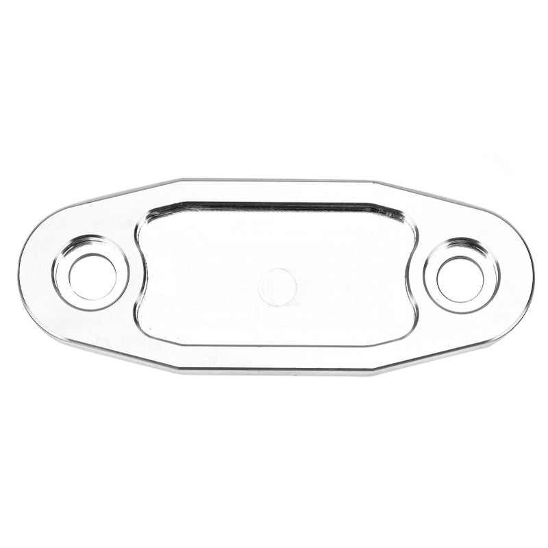 Fuel Pump Block Off Plate: CNC Aluminum Silver Finish - Easy Installation, Stable Performance for Ford 351C 351M 400M Engines - Image 1