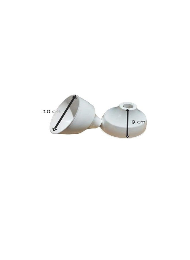 TGS Ceiling Fan White Canopy Ceiling Fan Cups Suitable for All Types of Fans, (Pack of 2).