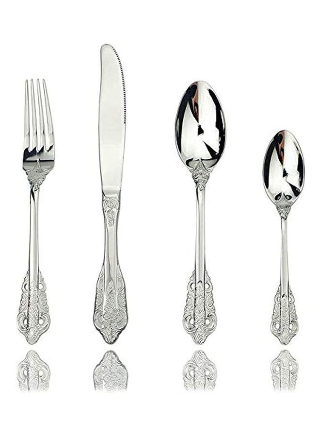 نيبمينينت طقم أدوات مائدة من الستانلس ستيل مكون 4 قطع فضي - Image 1