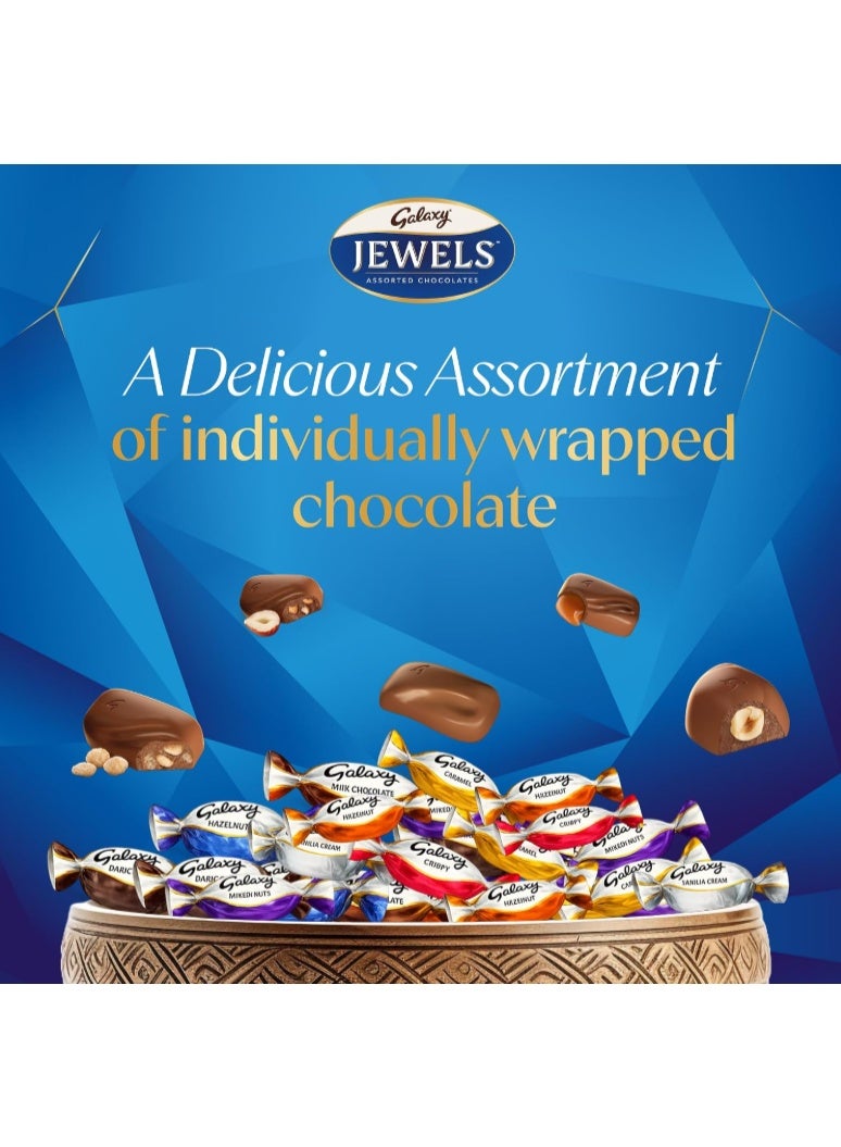 Galaxy Jewels, Assorted Chocolate Gift Box, Individually Wrapped Miniatures with Pralines, 300g - Image 3
