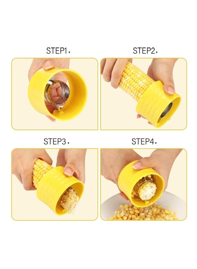 إسكدنيا أداة تقشير لنزع حبوب الذرة أصفر 7x7x5سم - Image 3