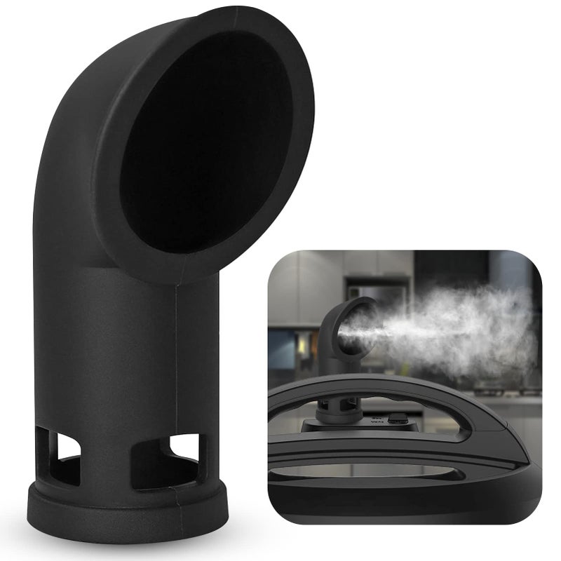 GXF Steam Release Diverter Silicone Black Steam Diverter Kitchen Accessories for Instant Pot DUODUO Plus Smart Pressure Cooker Compatible With Mini 3 Qt 5 Qt 6 Qt 8 Qt Pressure Valve DUOSmart