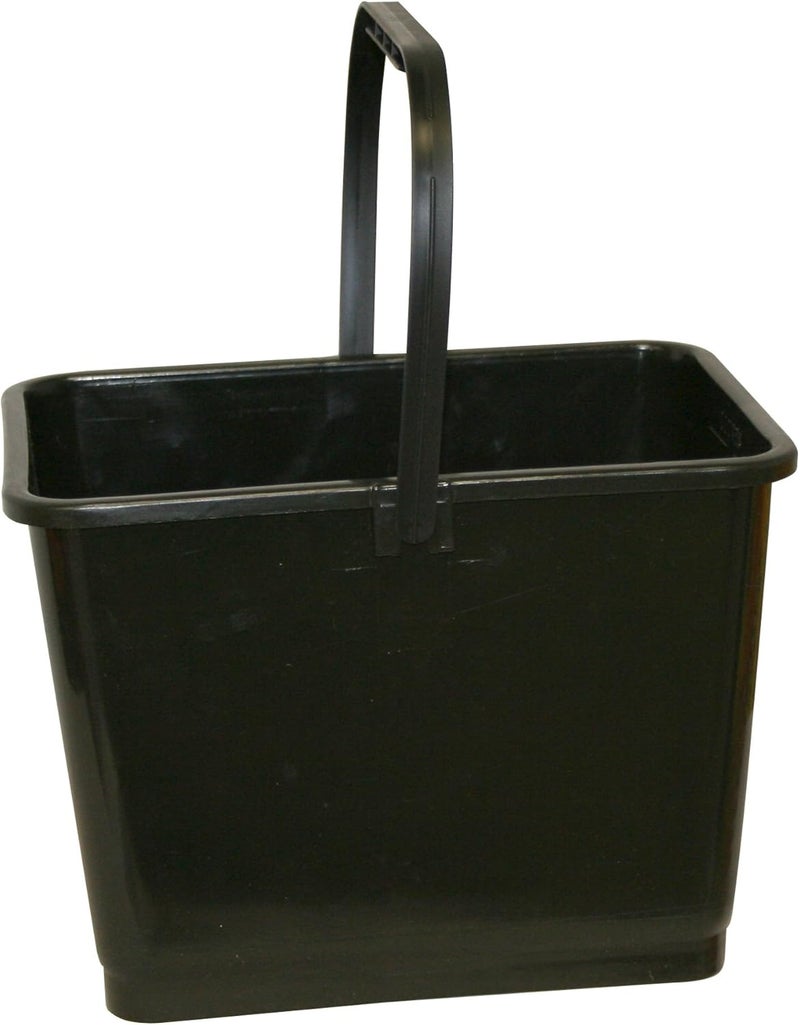 864 Bucket with Handle, 2 Gallon Capacity, Black, 2 Gallon (256 Ounces)