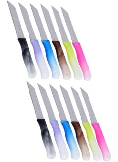 Bisbell Bisbell Stainless Steel Fruit Knives Set,Knife,12 Pieces, Multi-Colour Handles,BB3772  - Image 1