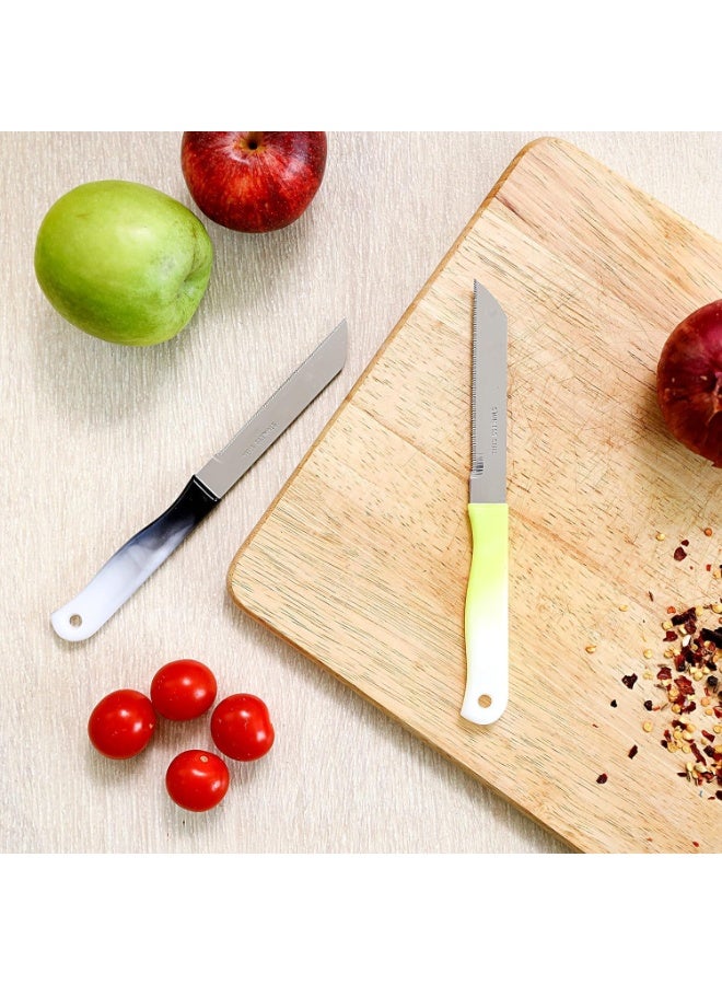 Bisbell Bisbell Stainless Steel Fruit Knives Set,Knife,12 Pieces, Multi-Colour Handles,BB3772  - Image 4