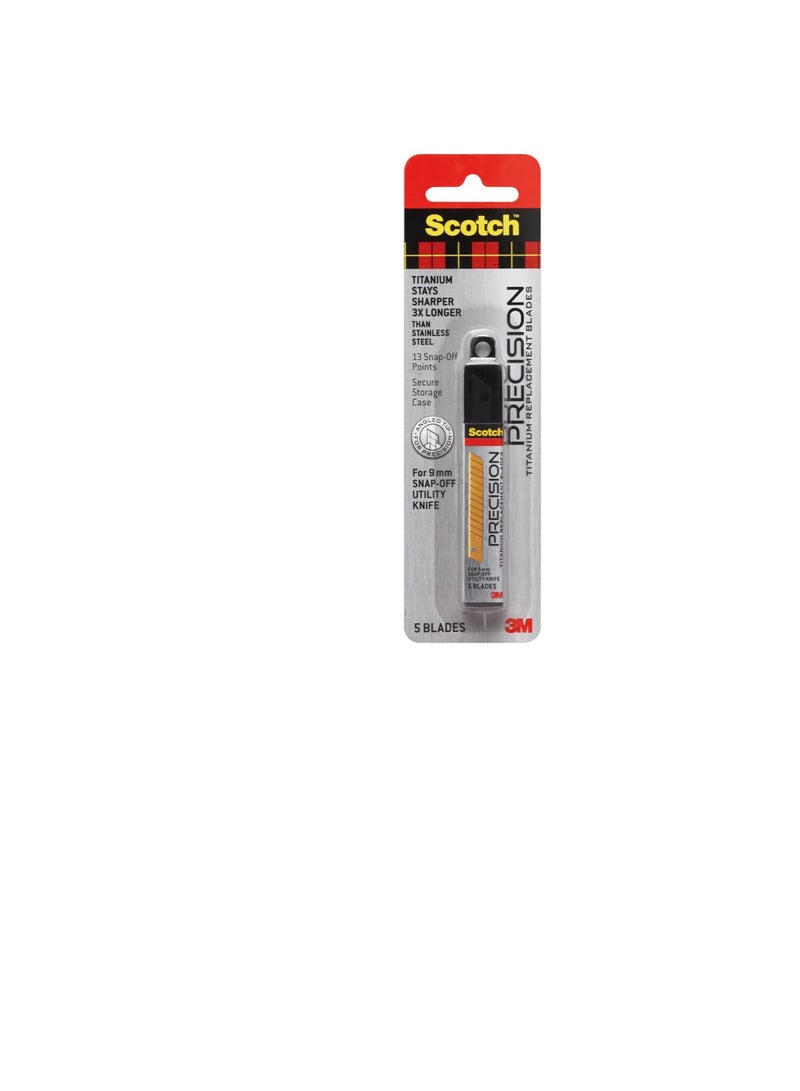 Scotch  3M Scotch Utility Knife Refill Blades Small 5pack - Image 3