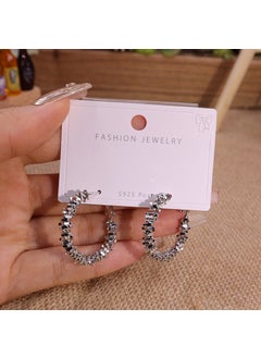 Trendy Geometric Statement Jewelry C- 094 silver (thick gold plating)