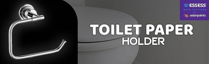 Asian Paints ESSESS by Asian Paints Toilet Paper Holder Toilet Paper Holder in BathroomKitchenBathroom Accessories Chrome 3 Years Warranty - Image 2
