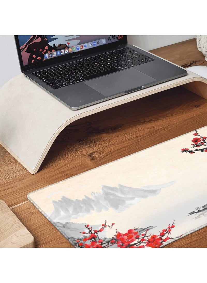 CANFLASHION Desk Mat,Large Mouse Pad 31.5x11.8 Inch XL Extended Gaming Mouse Pad Mat with Non-Slip Base Stitched Edges Mousepad for Computer,Office,Keyboard... - Image 3