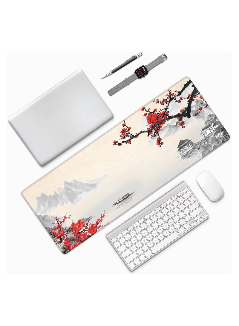 CANFLASHION Desk Mat,Large Mouse Pad 31.5x11.8 Inch XL Extended Gaming Mouse Pad Mat with Non-Slip Base Stitched Edges Mousepad for Computer,Office,Keyboard... - Image 2