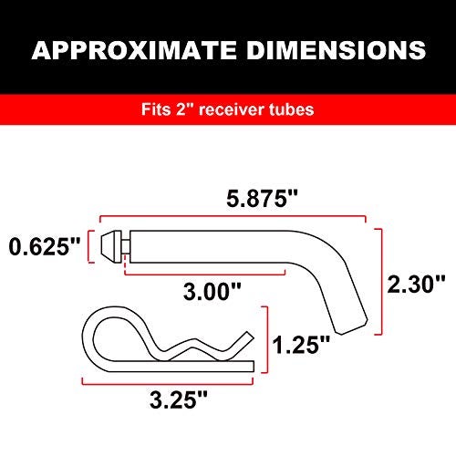 Road Dawg Trailer Hitch Pin and Clip 5/8" Diameter Hitch Pins Fit for 2" Receiver,ATRLY2101D - Image 5