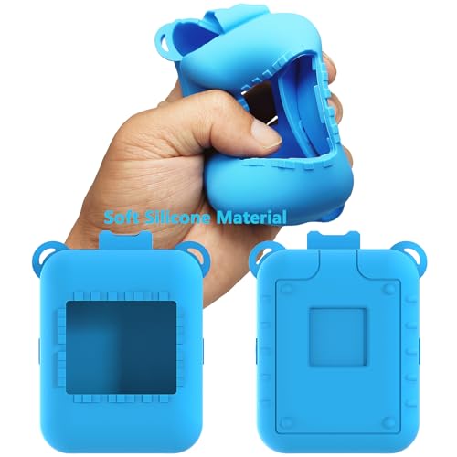 RAWECUD Silicone Case for Bitzee Original Interactive Toy Digital Pet with 15 Animals, Protective Skin Cover for Bitzee Original Virtual Electronic Digital Pet Accessories (Blue Case) - Image 4