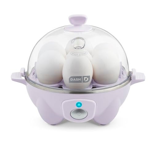 DASH Rapid Egg Cooker: 7 Egg Capacity Electric Egg Cooker for Hard Boiled Eggs, Poached Eggs, Scrambled Eggs, or Omelets with Auto Shut Off Feature - Lavender - Image 1