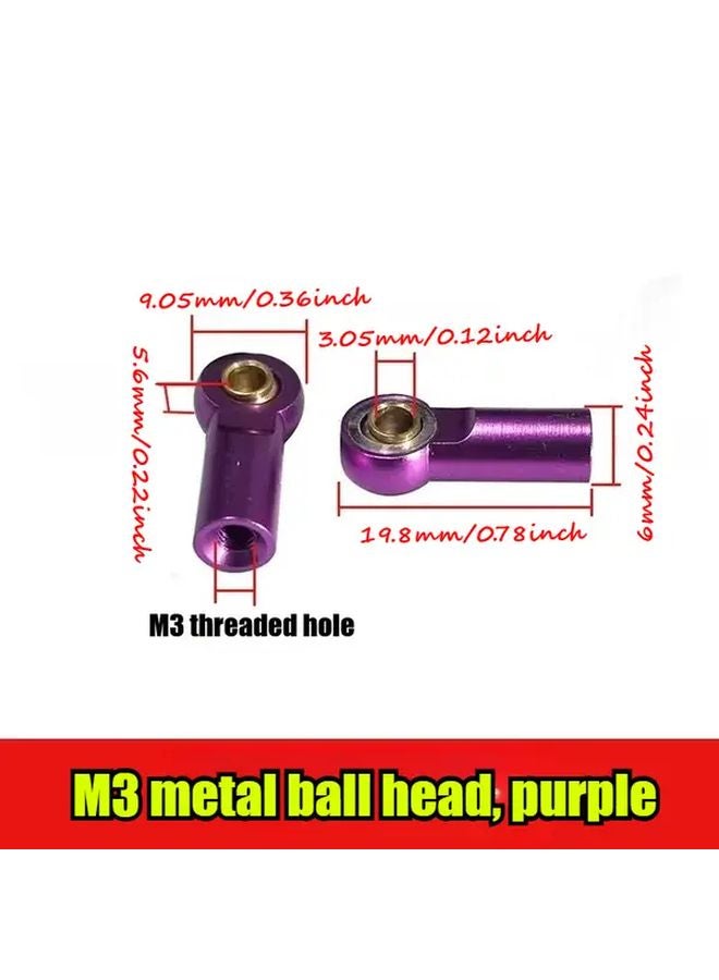 M3 Metal Ball Studs 2PCS 2in x 1 7in Fasteners Kit For DIY Projects - Image 4