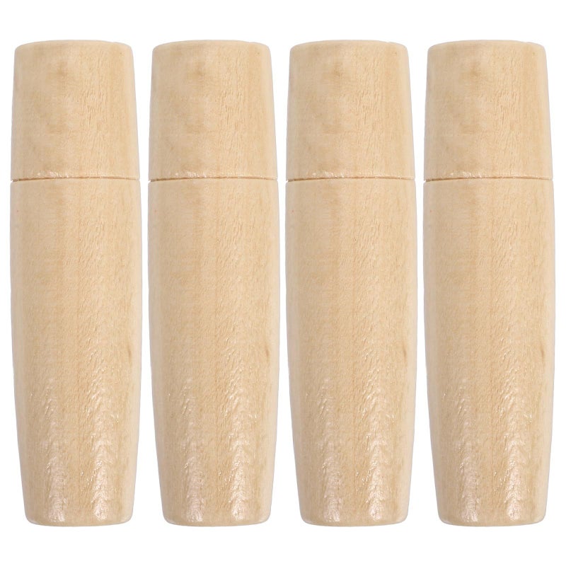 Wooden Handle Replacement Grip For Barbecue And Kitchen Tools 4 Pack - Image 2