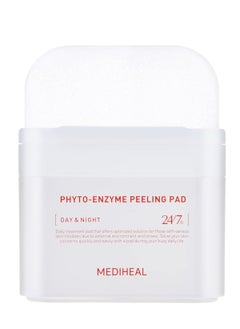 MEDIHEAL MEDIHEAL Phyto Enzyme Peeling Pad - Vegan Face Resurfacing Pore Tightening Gauze Pads with LHA & Papaya Enzym to Control Sebum - Exfoliating Pads for Dead Skin Cells, 90 Pads  - Image 1