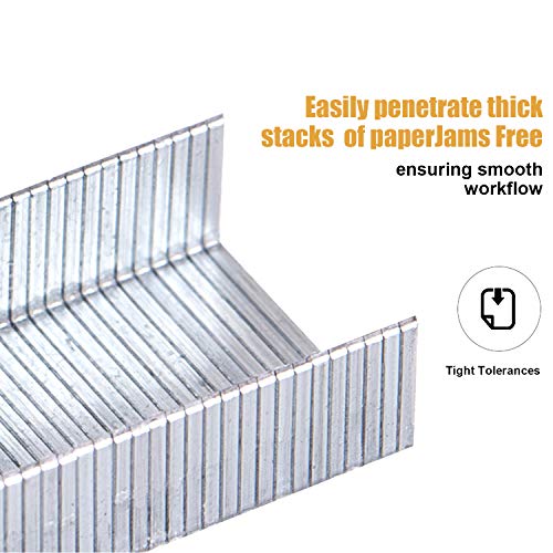Leven Deli 10,000 Staples, Fits Deli 25, 40 and 60 Sheet Capacity Staplers, Standard 1/4 Inch Length, 24/6, Jam Free Sharp Chisel Point Design, 10 Boxes of 1,000 Staples, Fits Standard Staplers(0012N) - Image 4