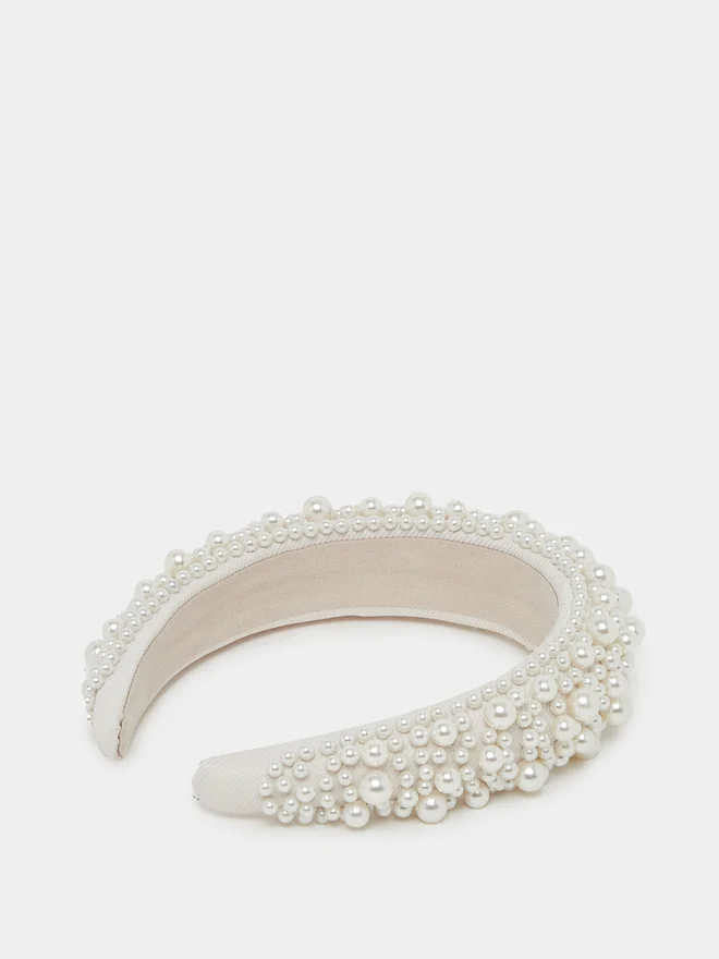 Styli Styli Faux Pearl Embellished Headband