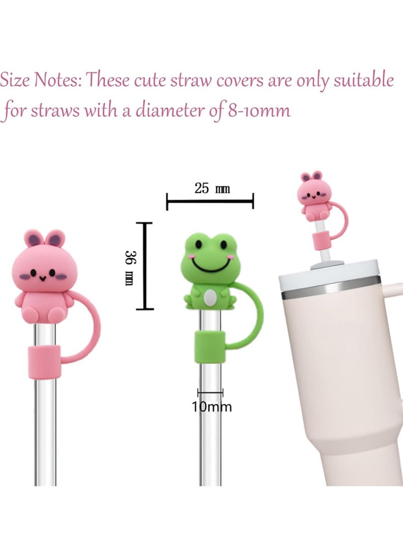 5Pcs Straw Cover Cap for Stanley Cup, Silicone Cute Animal Straw Topper for Stanley 30 & 40 Oz Tumbler with Handle, 10mm 0.4in Dust-Proof Reusable Straw Tips Lids - pzsku/Z663B9E4C65D32CA4B5F1Z/45/_/1732969776/99d2ce7f-22d4-4fd4-ae99-ef536acd78cd