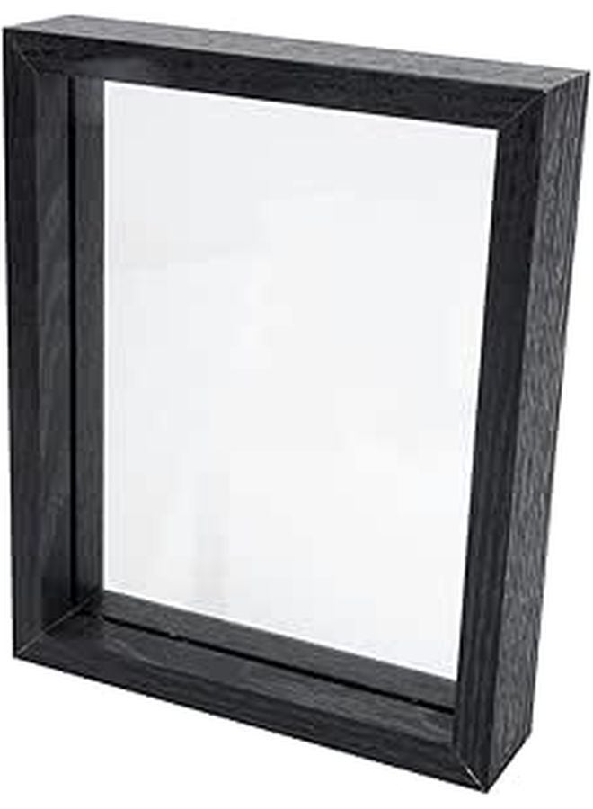 Unomor DIY إطار علبة ظل زجاجي أسود مزدوج الجوانب لعرض عينات الفراشات والزهور المجففة والنباتات - Image 1