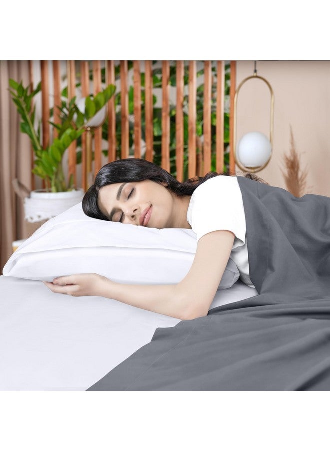 Utopia Bedding Flat Sheet - 1 Pack (Twin, Grey) - Soft Brushed Microfiber Fabric - Shrinkage & Fade Resistant Top Sheet - Easy Care Bed Sheet - Image 5