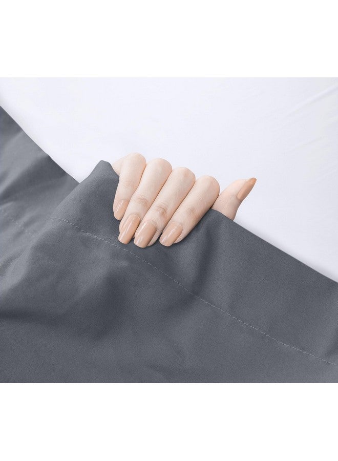 Utopia Bedding Flat Sheet - 1 Pack (Twin, Grey) - Soft Brushed Microfiber Fabric - Shrinkage & Fade Resistant Top Sheet - Easy Care Bed Sheet - Image 4