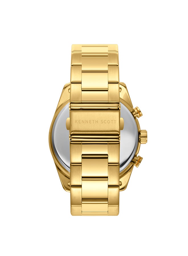 KENNETH SCOTT Men's Stainless Steel Multi Function Watch K24117-GBGW - 47 mm  - Image 2