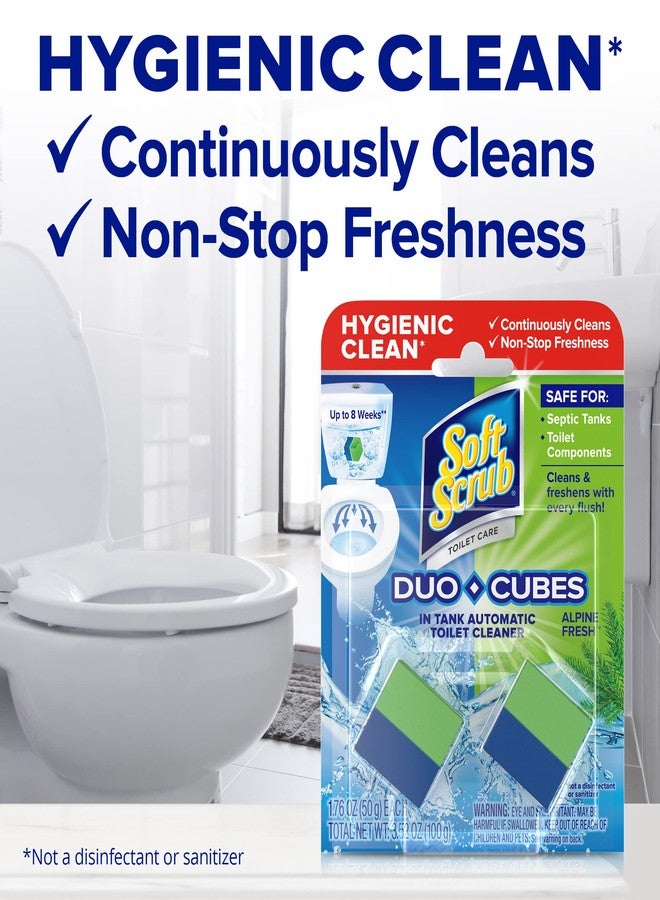 Soft Scrub in-Tank Toilet Cleaner Duo-Cubes, Alpine Fresh, 4Count - Image 2