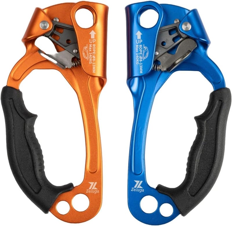 Zeluga 15-293 Quick Up Double Hand Ascender for Both Hand, Blue/Orange - Image 2