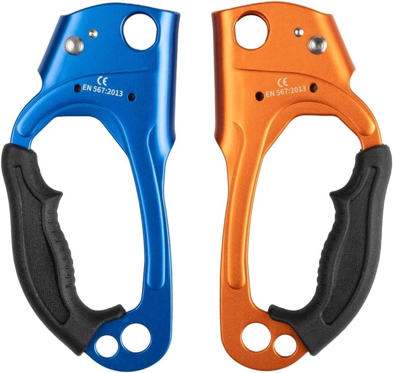 Zeluga 15-293 Quick Up Double Hand Ascender for Both Hand, Blue/Orange - Image 1