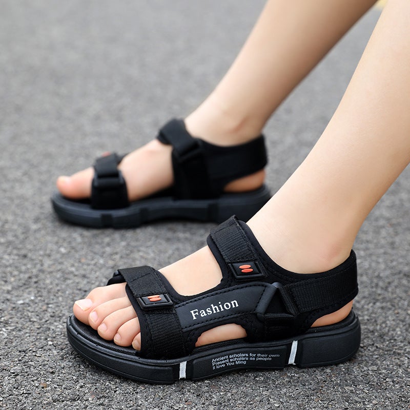 [Source Manufacturer] Children'S Medium-Soft Sole Big Kids' Shoes, Beach Boys' Summer Waterproof Sandals, Non-Slip And Wear-Resistant - Image 1