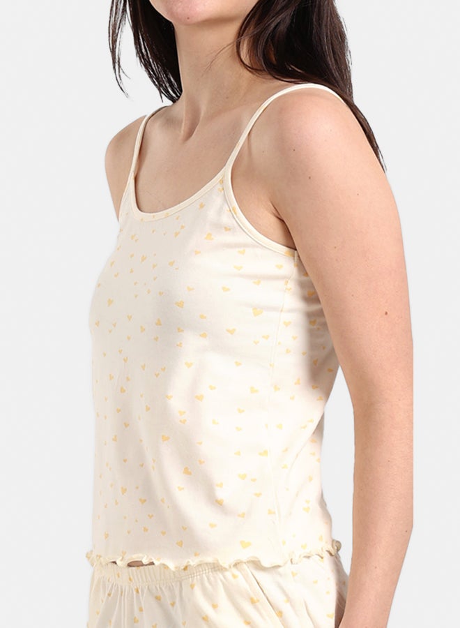 Carina Yellow Hearts Cotton Pyjama Set - Image 4