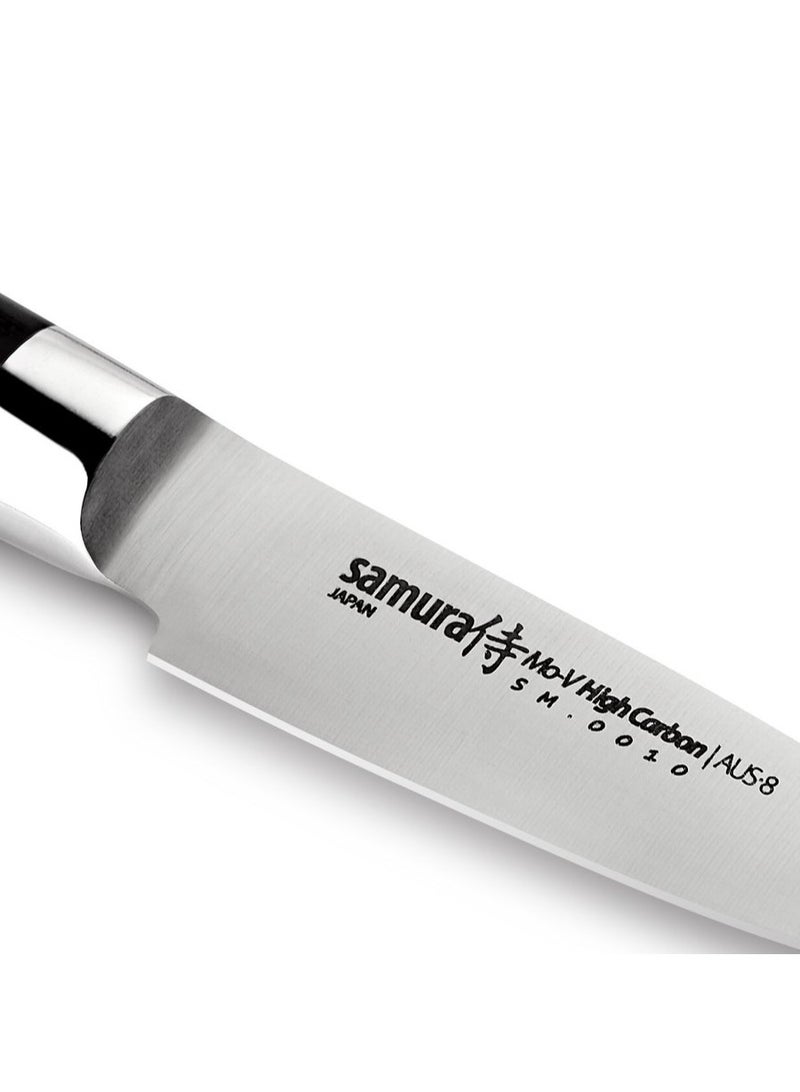 Samura Samura MO-V Paring Knife | 3.5 Inch Blade | G-10 Handle with Stainless Steel Bolster | Single-Layer Molybdenum-Vanadium Steel | Precision Cutting | Corrosion Resistant  - Image 2