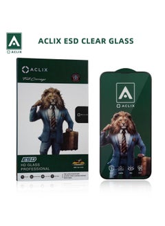 ACLIX Realme C15 Screen Protector - 9D Tempered Glass Full Coverage Screen Protector For Realme C15 - Black/Clear 