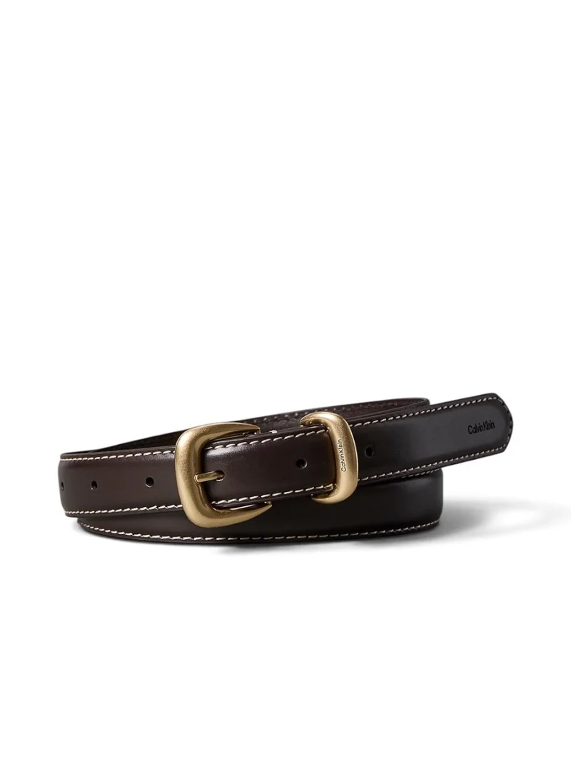 Leather Sculpted Hardware Belt