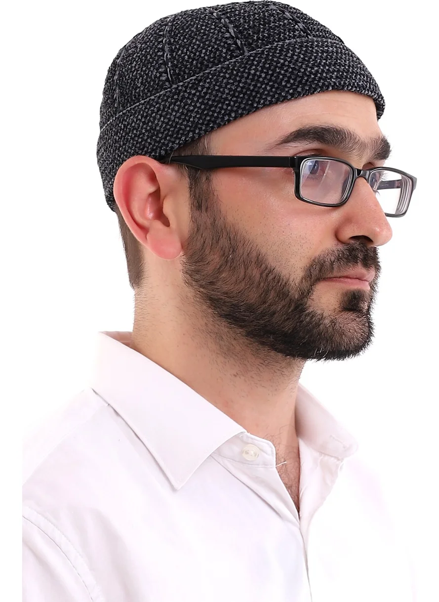 İhvan Online Ihvan Online Winter Velvet Cap - Smoke